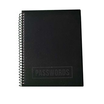RE-FOCUS THE CREATIVE OFFICE Password Log Book, Small, 120 Pages, Black