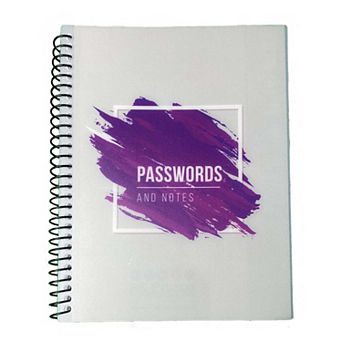 RE-FOCUS THE CREATIVE OFFICE Password Log Book, Small, 120 Pages, Black