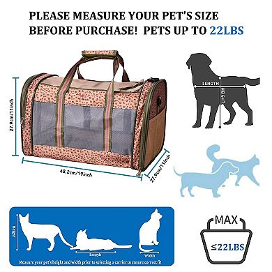 GOOPAWS Soft-Sided Airline-Approved Travel Dog & Cat Carrier