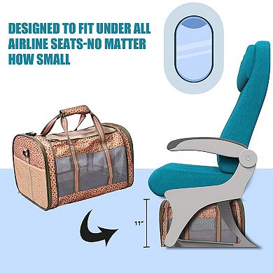 GOOPAWS Soft-Sided Airline-Approved Travel Dog & Cat Carrier