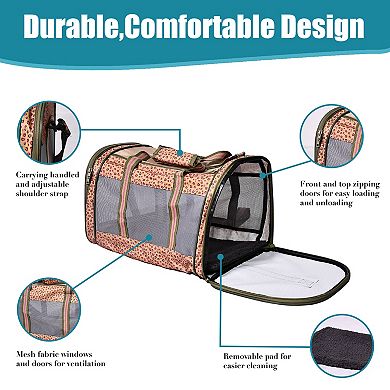 GOOPAWS Soft-Sided Airline-Approved Travel Dog & Cat Carrier