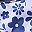 Floral Print Blue