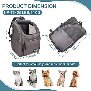 GOOPAWS Backpack Dog & Cat Carrier