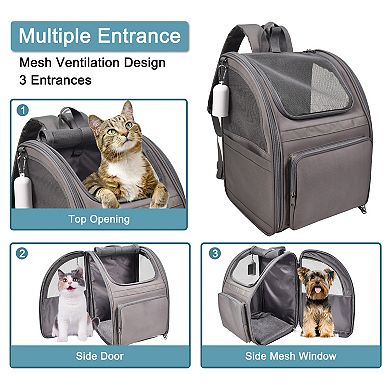 GOOPAWS Backpack Dog & Cat Carrier