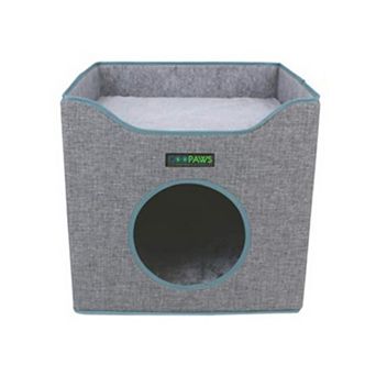 GOOPAWS Foldable Cat Condo Bed