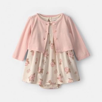 Baby Girl Carter's 2 pc Floral Dress & Cardigan Set