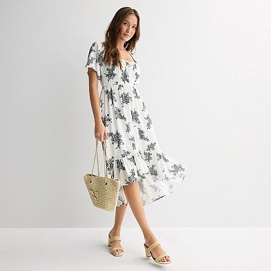 Juniors' Mary & Mo Airflow Hi Lo Maxi Dress