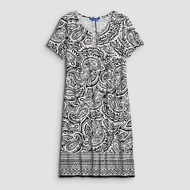 Women's Apt. 9® Short Sleeve 3-Ring Cutout Dress