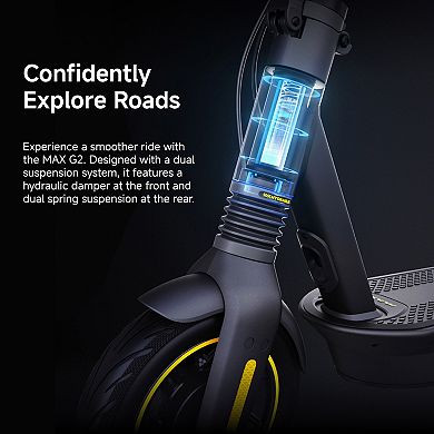 Segway MAX G2 Electric Scooter 22 mph Max Speed 43 Miles Max Range