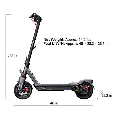 Segway MAX G3 Electric Scooter 28 mph Max Speed 50 Miles Max Range