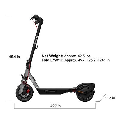 Segway F3 Electric Scooter 20 mph Max Speed 44 Miles Max Range