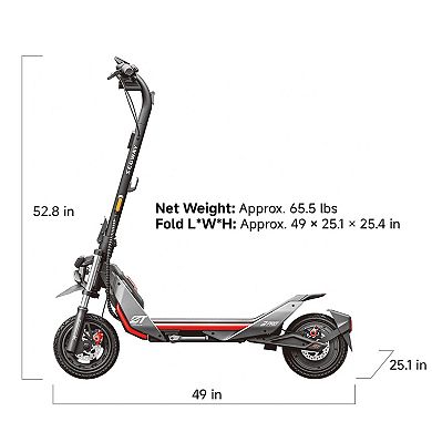 Segway ZT3 Pro Electric Scooter 24.9 mph Max Speed 43.5 Miles Max Range