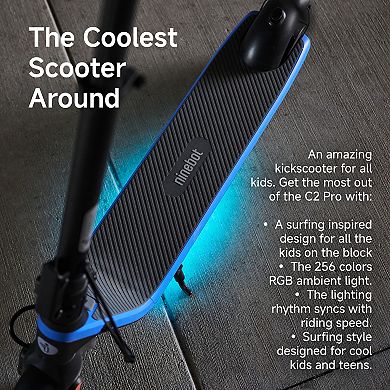 Segway C2 Pro Electric Scooter, 12.4 mph Max Speed, 9.3 Miles Max Range