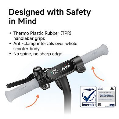 Segway C2 Pro Electric Scooter, 12.4 mph Max Speed, 9.3 Miles Max Range