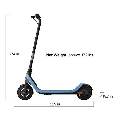 Segway C2 Lite Electric Scooter, 9.9 mph Max Speed, 5.9 Miles Max Range