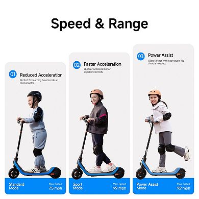 Segway C2 Lite Electric Scooter, 9.9 mph Max Speed, 5.9 Miles Max Range