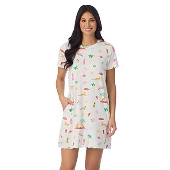 Women's Beauty Sleep Social Cozy Short Sleeve Sleepshirt