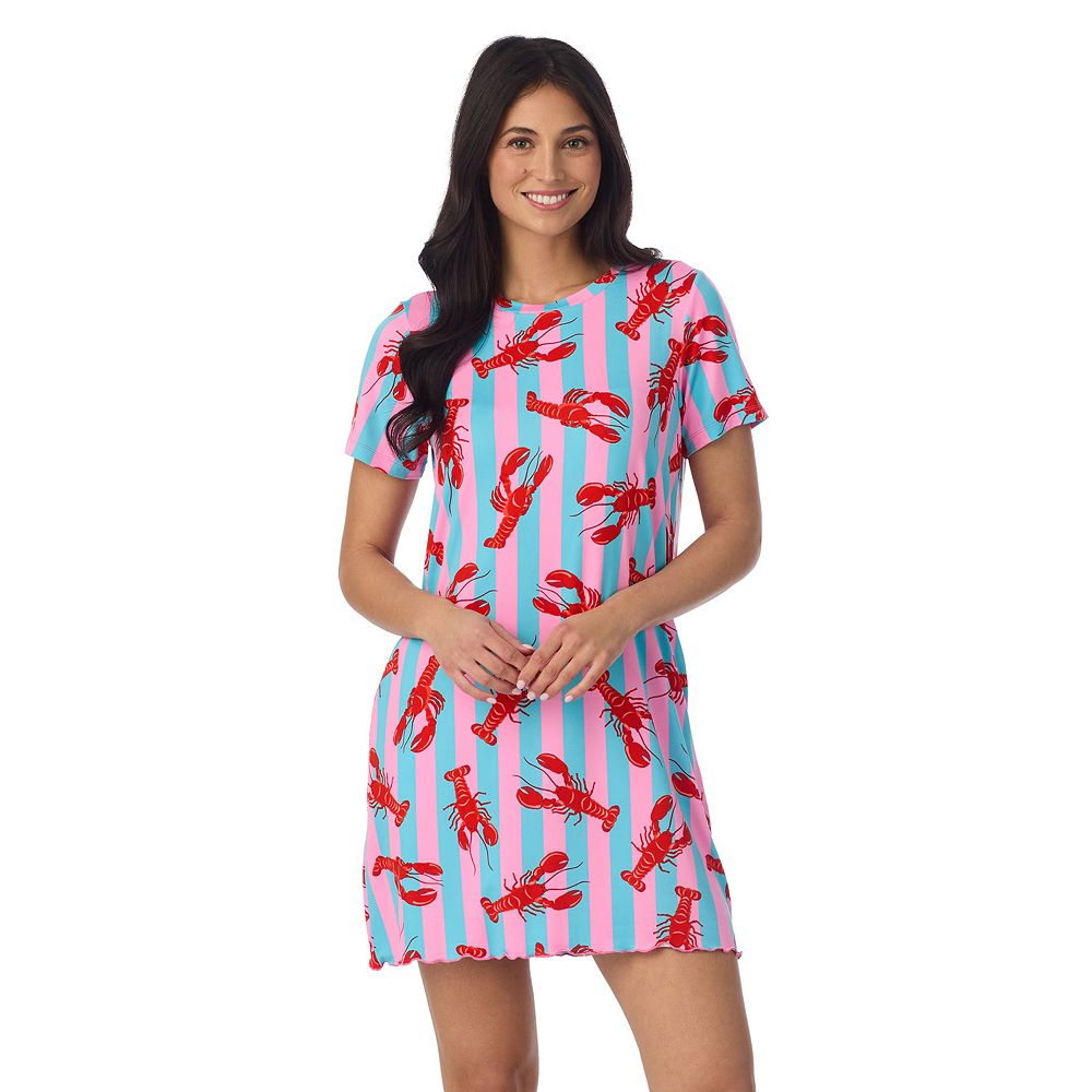 Women's Beauty Sleep Social Cozy Short Sleeve Sleepshirt