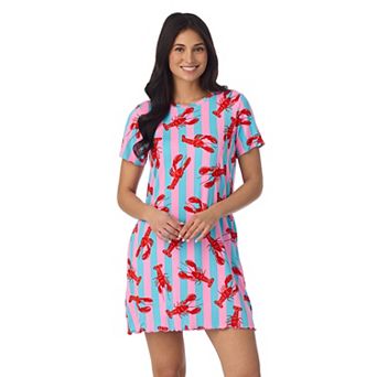 Women's Beauty Sleep Social Cozy Short Sleeve Sleepshirt
