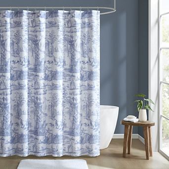 Laura Ashley Braysmith Toile Printed Shower Curtain