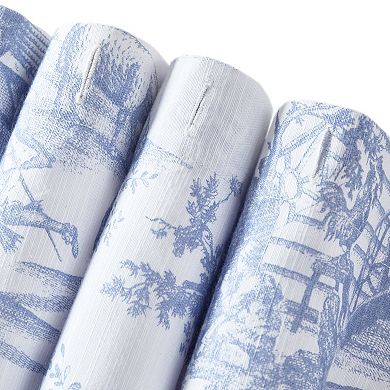 Laura Ashley Braysmith Toile Printed Shower Curtain