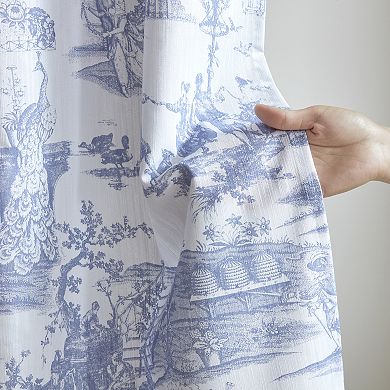 Laura Ashley Braysmith Toile Printed Shower Curtain