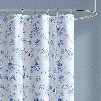 Laura Ashley Bianca Floral Printed Shower Curtain