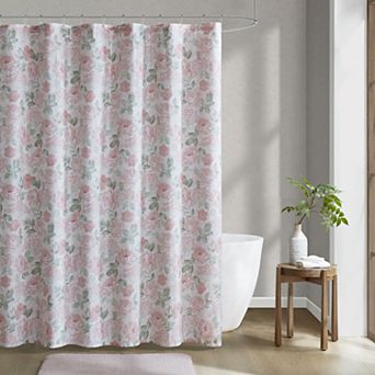 Laura Ashley Alys Floral Printed Shower Curtain
