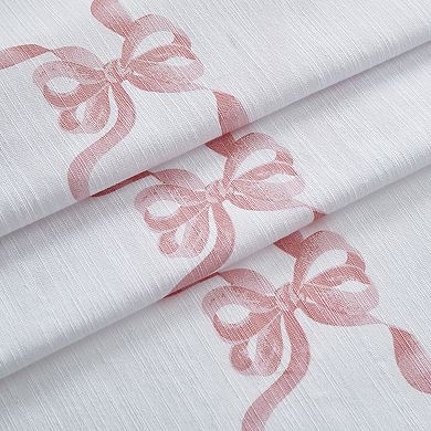 Laura Ashley Bows Printed Shower Curtain