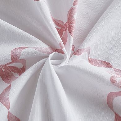 Laura Ashley Bows Printed Shower Curtain