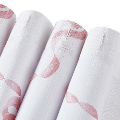 Laura Ashley Bows Printed Shower Curtain