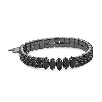 Simply Vera Vera Wang Black Tone Stone Stretch Bracelet