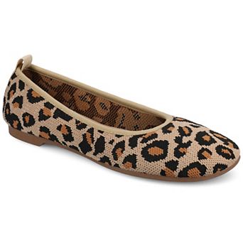 Journee Aria Women's Knit Round Toe Flats