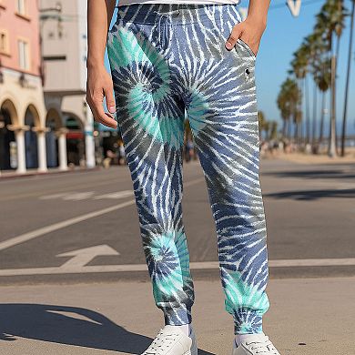 Dalix Astronaut Tie Dye Fleece Jogger Pant