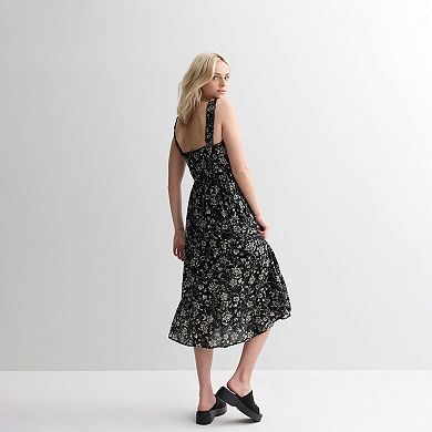 Juniors' Live To Be Spoiled Smocked Bodice Midi Dress