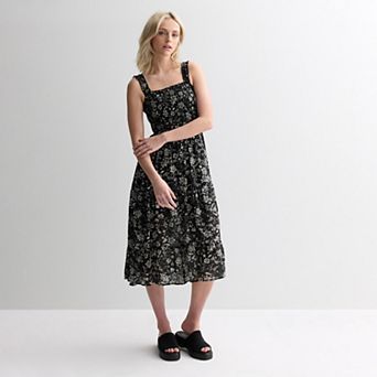 Juniors' Live To Be Spoiled Smocked Bodice Midi Dress