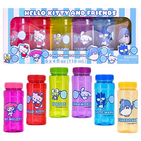 Детские игрушки Sunny Days Entertainment Hello Kitty 6-Pack Bubble Bottles 4oz.