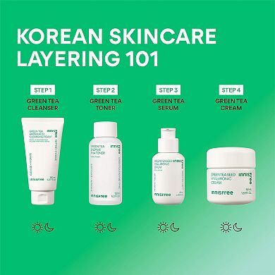 Green Tea Korean Hydration Heroes Set with Hyaluronic Acid