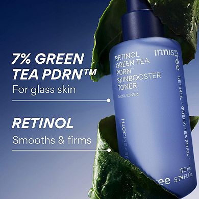 Retinol Green Tea PDRN Toner for Smoothing & Firming
