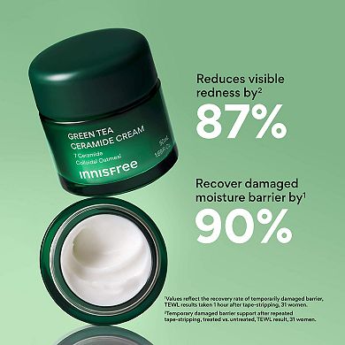Green Tea Ceramide Cream for Redness & Barrier Repair