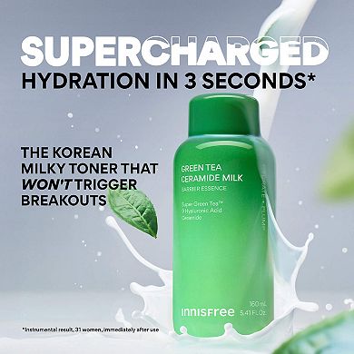 Green Tea Ceramide Milk Toner for Hydration & Barrier Repair