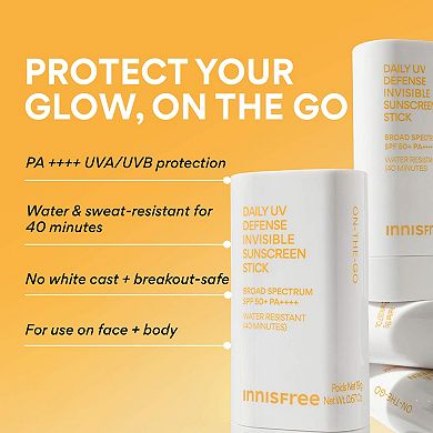 Daily UV Invisible Korean Sunscreen Stick SPF 50+ PA++++