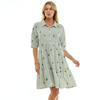 Women's Figueroa & Flower Embroidered Peasant Dress