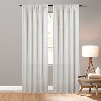Sonoma Goods For Life® Linen Blend Light Filtering Single Window Curtain Panel