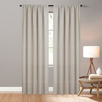 Sonoma Goods For Life® Linen Blend Light Filtering Single Window Curtain Panel