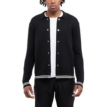 Men's Long Sleeve Button Down Sweater Shirt Jacket