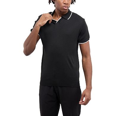 Men’s Johnny Collar Short Sleeve Sweater Polo