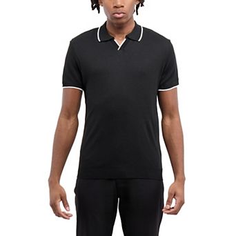 Men’s Johnny Collar Short Sleeve Sweater Polo