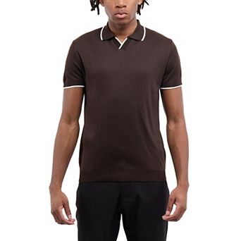 Men’s Johnny Collar Short Sleeve Sweater Polo