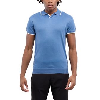 Men’s Johnny Collar Short Sleeve Sweater Polo